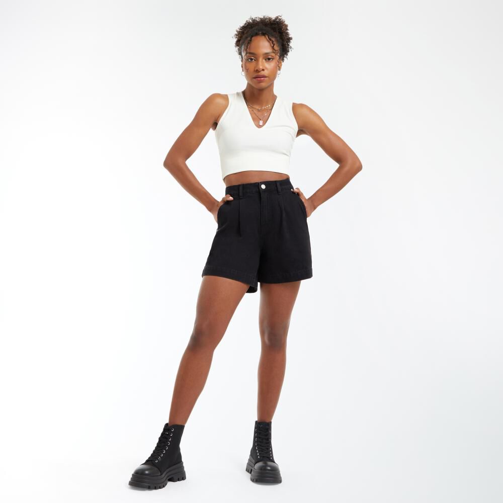 Short Denin Tiro Alto Mom Mujer Rolly Go image number 1.0
