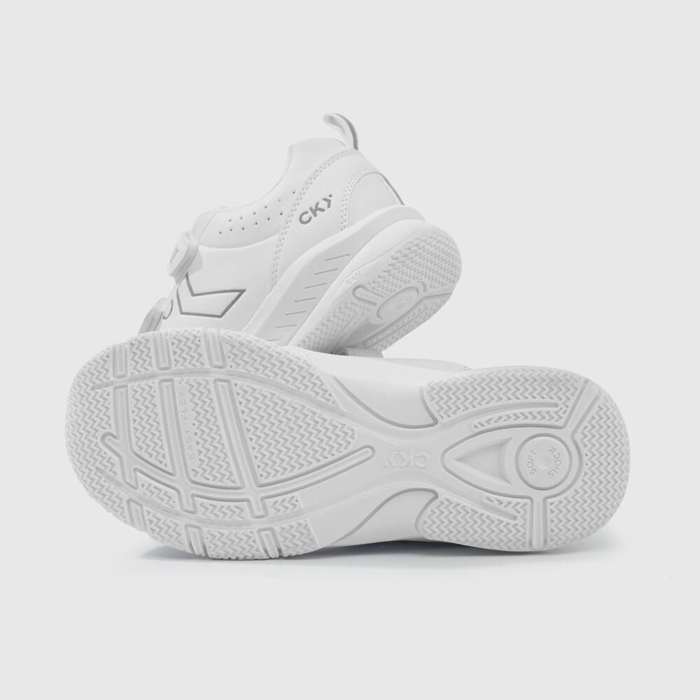 Zapatilla Escolar Unisex Colloky Blanco image number 2.0