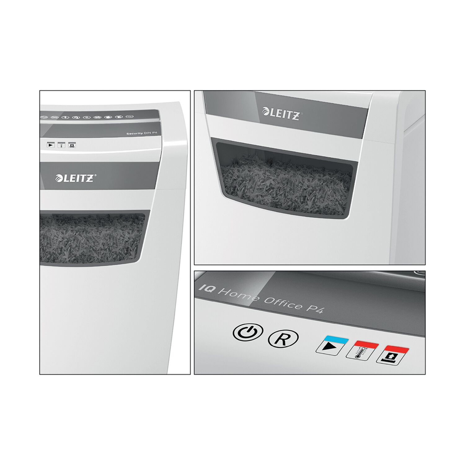 Trituradora De Papel Leitz Iq Home Office P4 Corte Confeti Capacidad 10 Hojas Papelero 23l image number 5.0