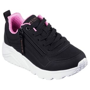 Zapatilla Infantil Ni&ntilde;a Skechers Uno Lite - Easy Zip Negro