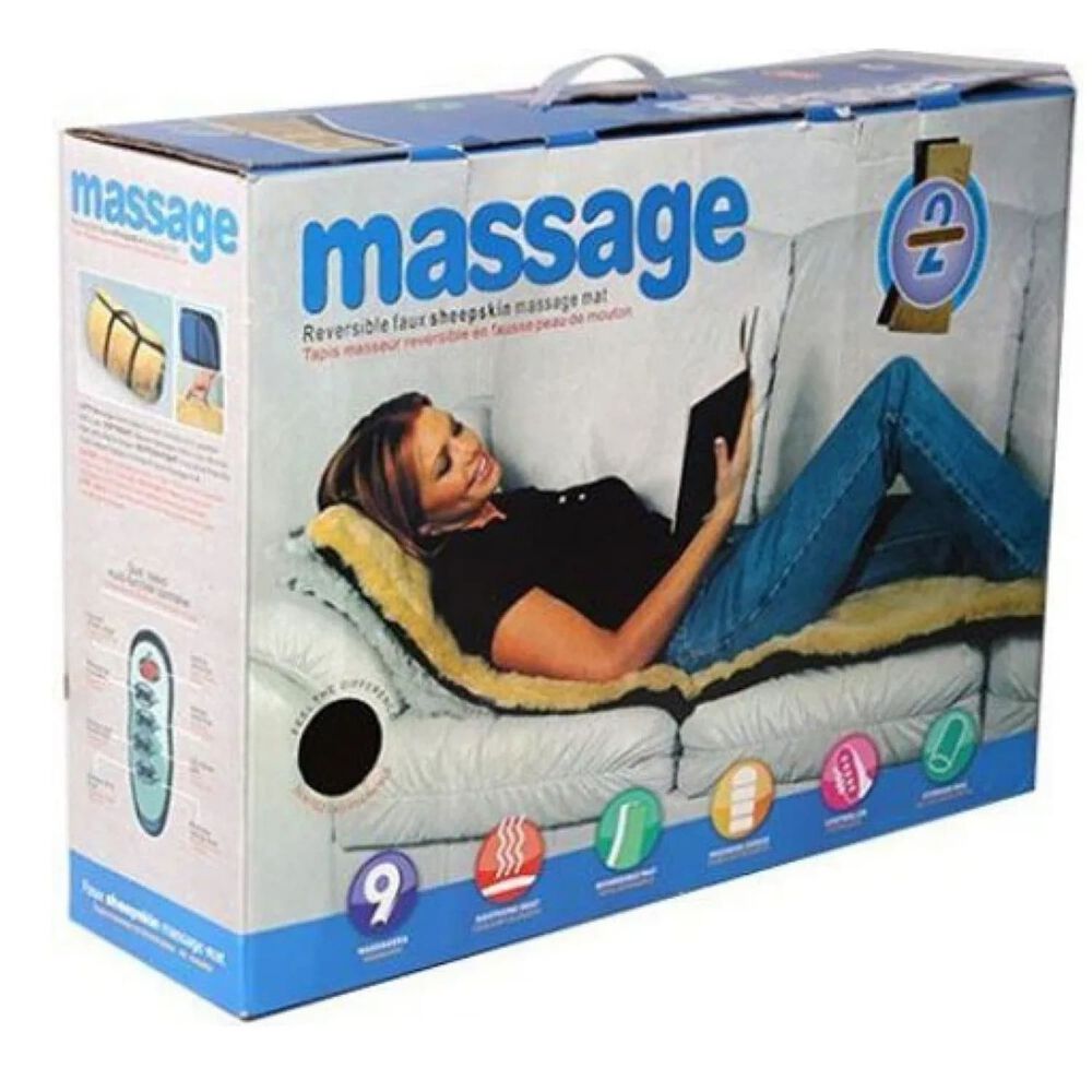 Masajeadora Espalda 9 Puntos Colchoneta Con Calor Blanco/negro image number 3.0