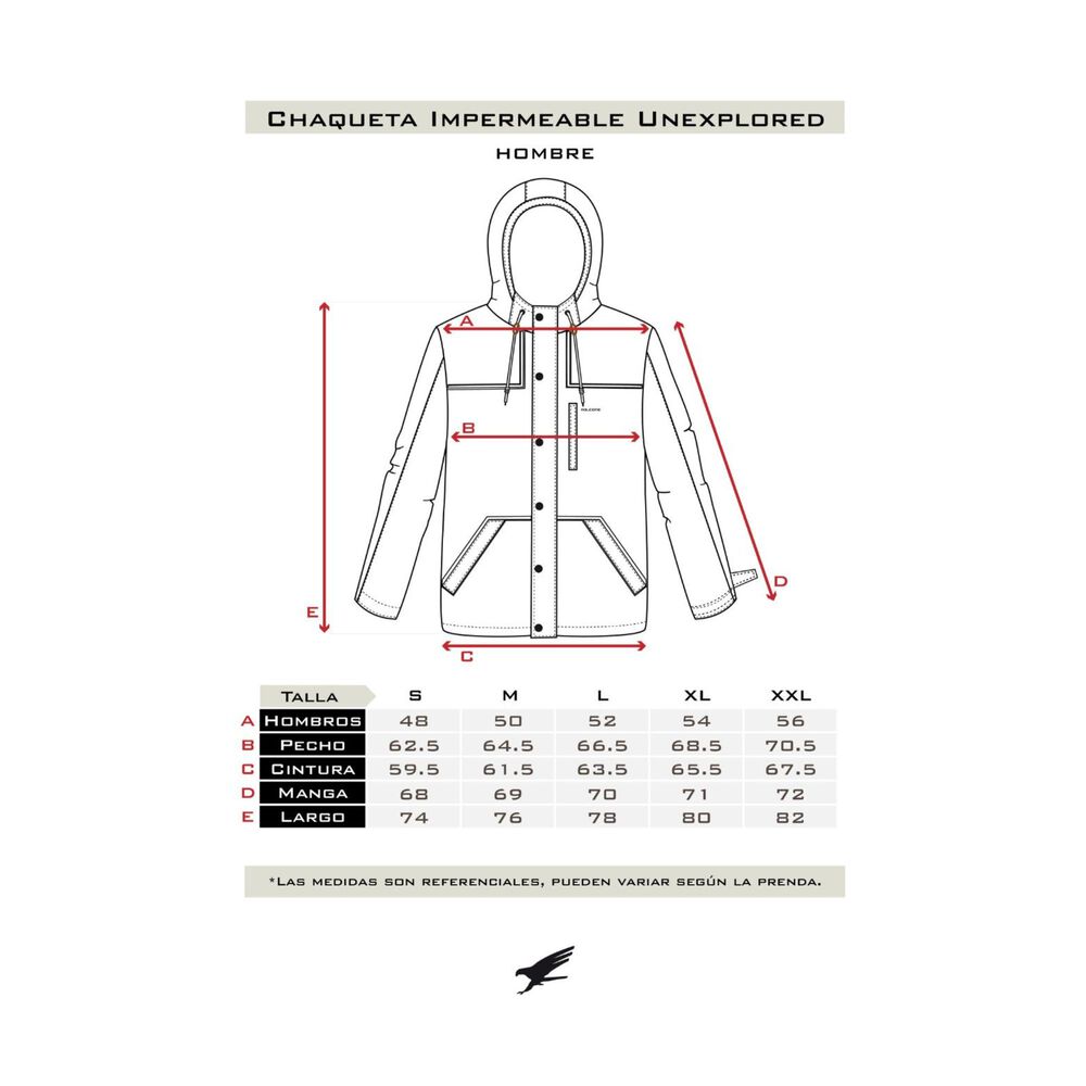 Chaqueta Impermeable Chiporro Unexplored V2 Gris Perla Hombre Falcone image number 6.0