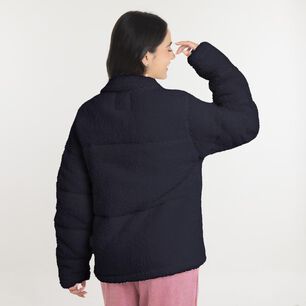 Chaqueta Peluda Regular Cuello Alto Mujer Ocean Pacific
