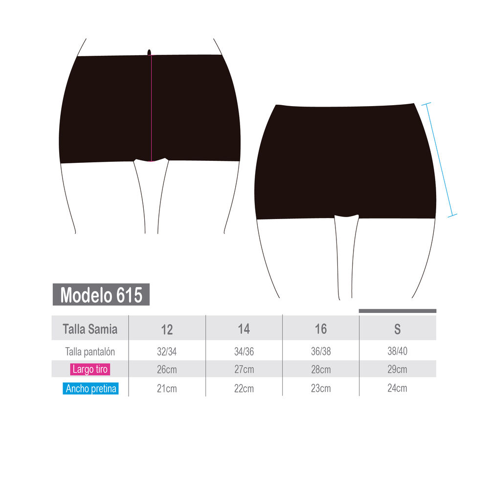 Bikini Hot Pant Juvenil Negro image number 3.0