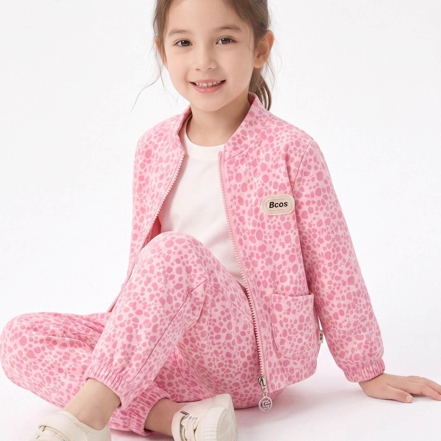 Conjunto Buzo Ni&ntilde;a Animal Print Leopardo Con Chaqueta image number 3.0