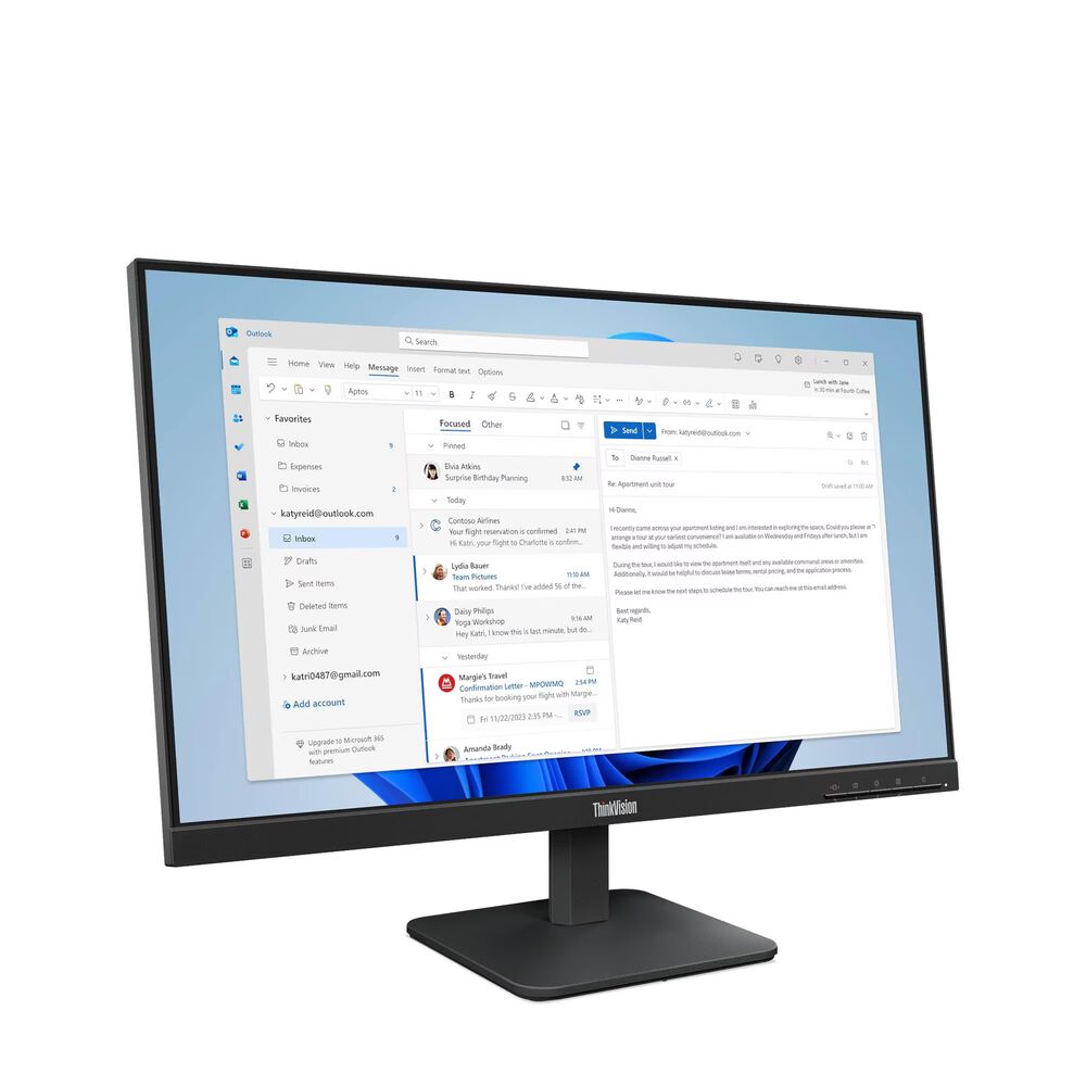 Monitor Thinkvision S24-4e Wled 23.8" image number 5.0