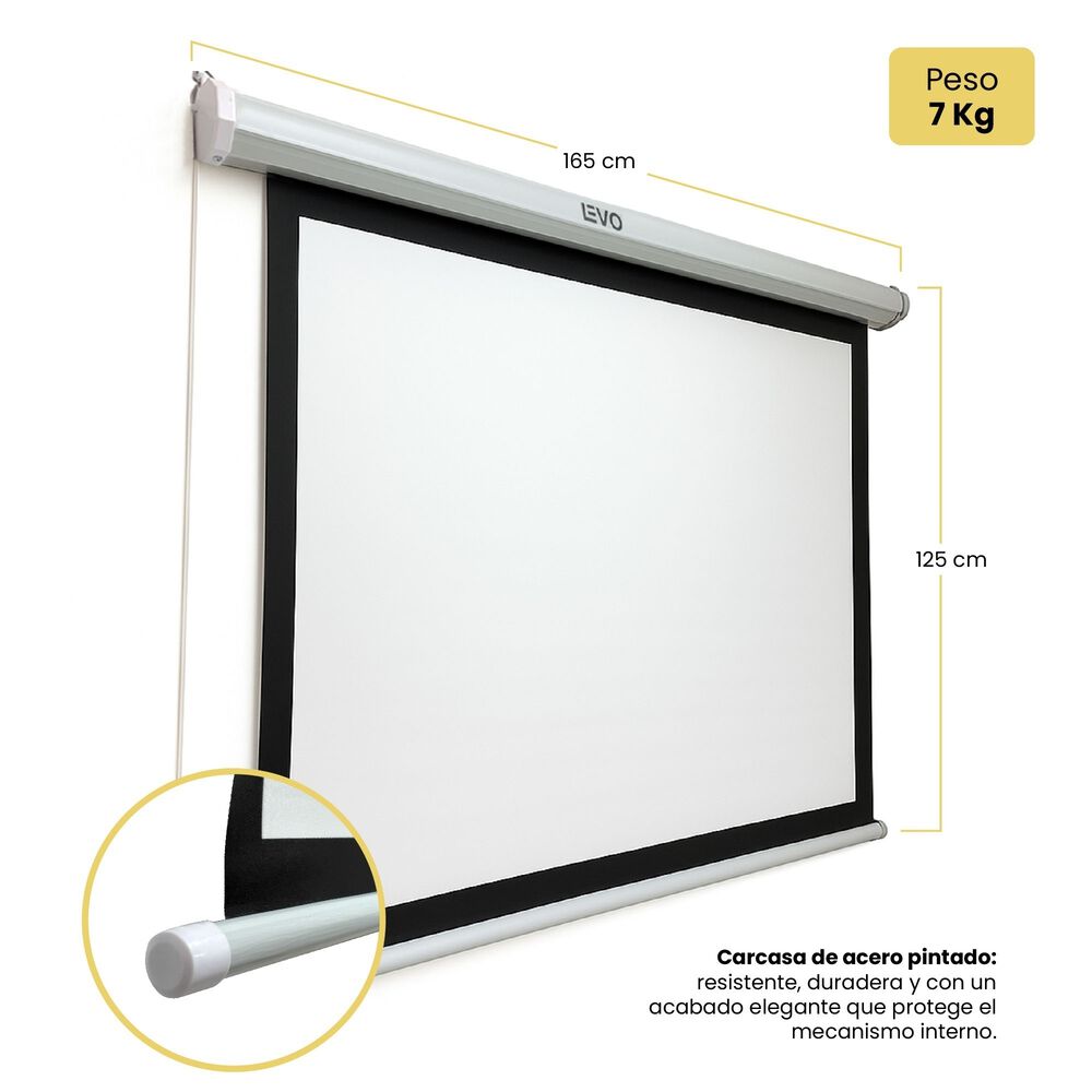 Proyector Port&aacute;til Nova 9000lm + Tel&oacute;n El&eacute;ctrico 80" Levo image number 6.0