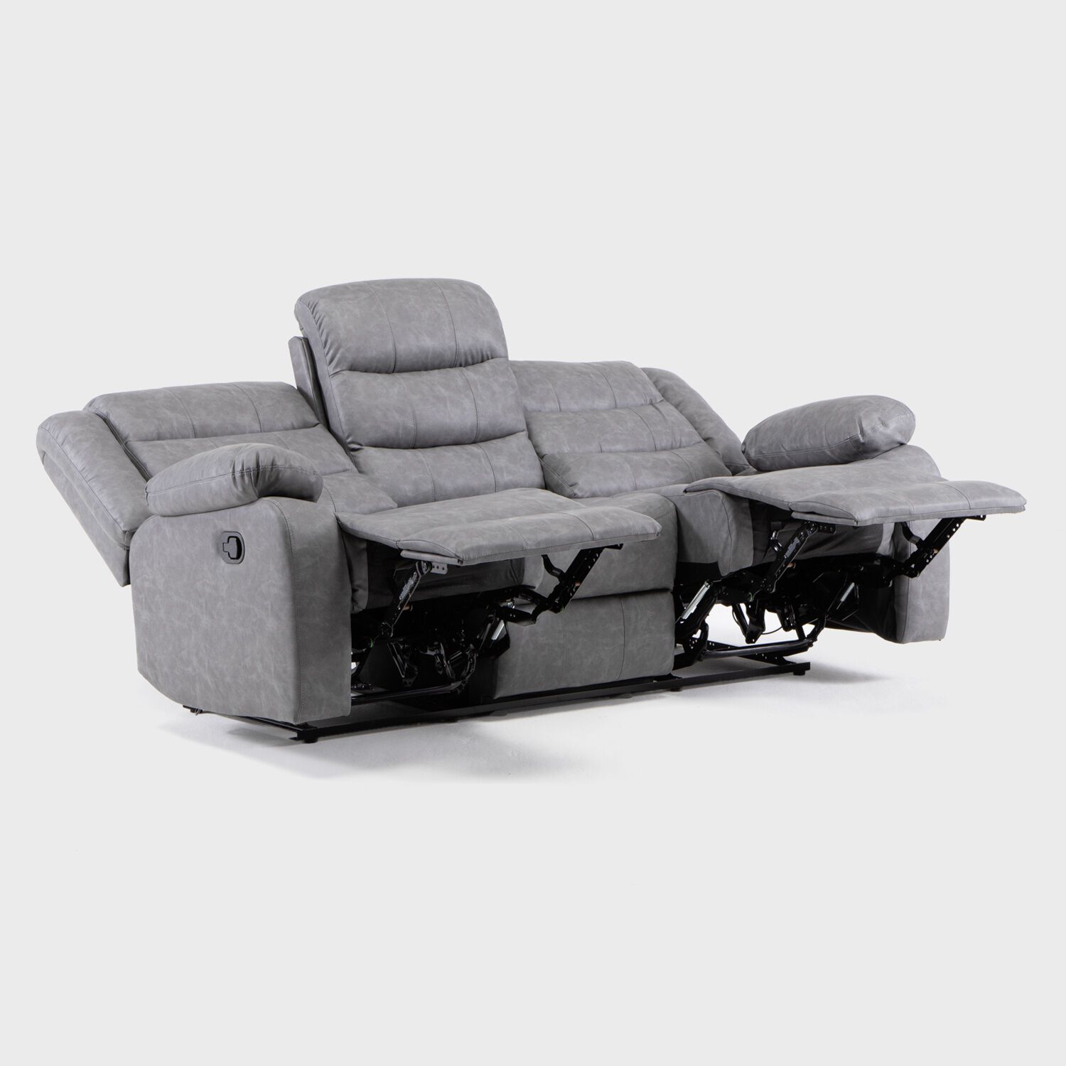 Sof&aacute; 3 Cuerpos Reclinable Moderno Roma Km060s image number 5.0