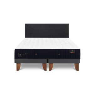 Cama Europea Cic Linea Premium / 2 Plazas / Base Dividida + Respaldo