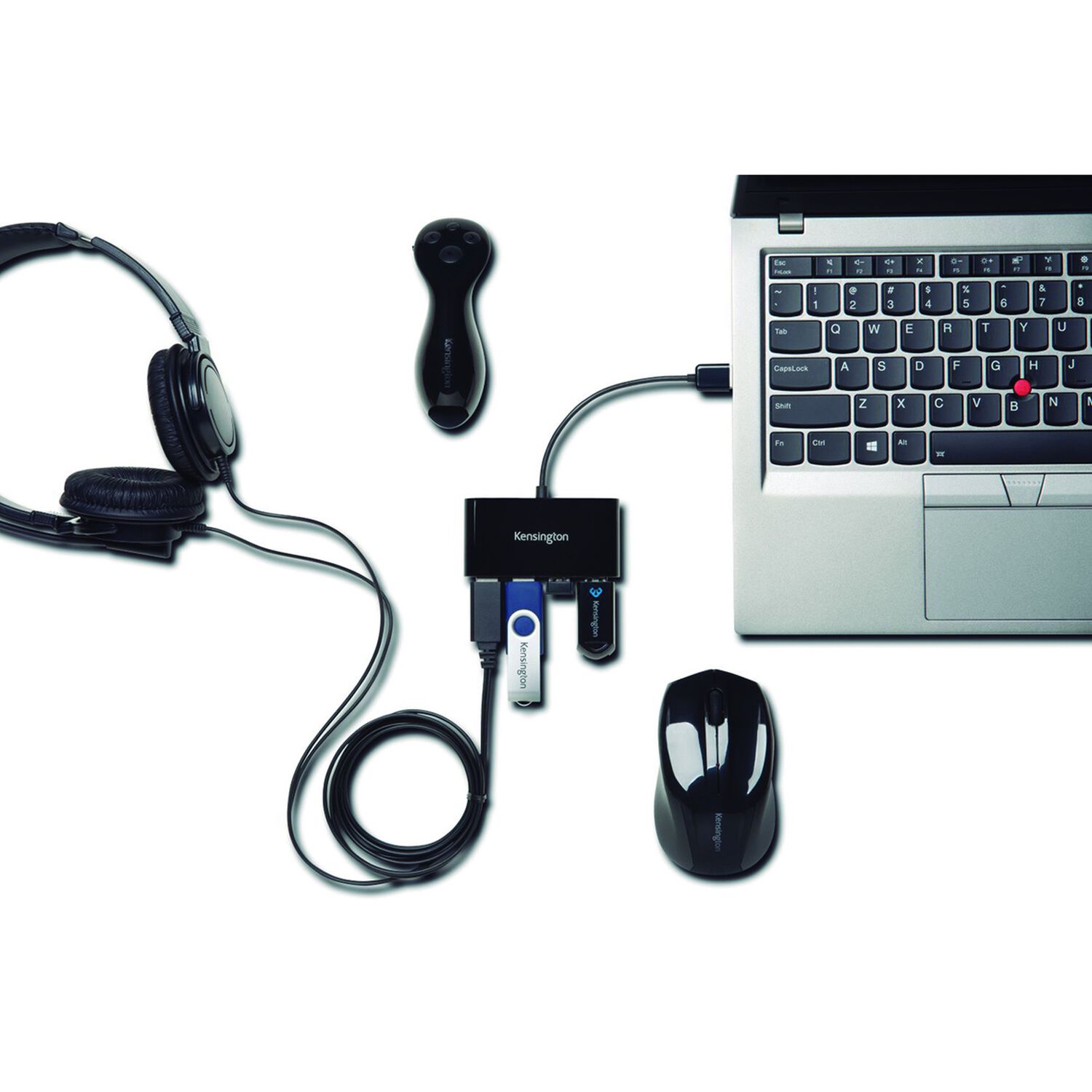 Hub Usb 3.0 4 Puertos Uh4000 Kensington - Negro image number 2.0