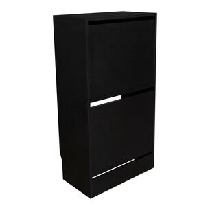 Zapatero 8 Pares 2 Niveles Negro
