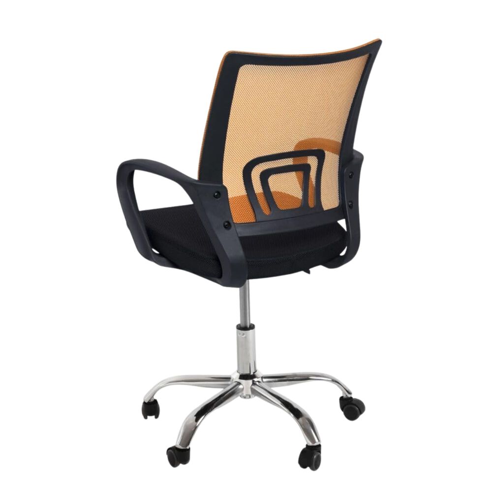 Silla Ejecutiva Ergon&oacute;mica Nueva York - Respaldo De Malla Naranja, Comodidad Y Estilo Para Tu Oficina image number 5.0