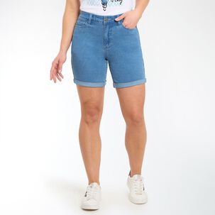 Bermuda B&aacute;sico Tiro Medio Regular Mujer Geeps