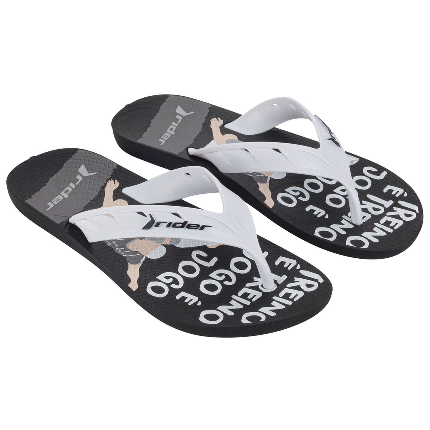 Sandalia Street Negro/blanco Rider image number 1.0