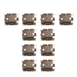 Pack De 10 Conectores Micro Usb Para Montaje En Superficie