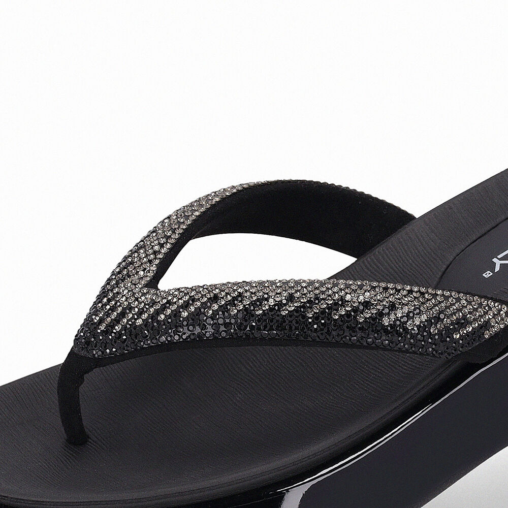Sandalia Mujer Strass Sol Negro Piccadilly image number 4.0