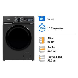 Lavadora Midea Mf110w120b/t / 12 Kilos