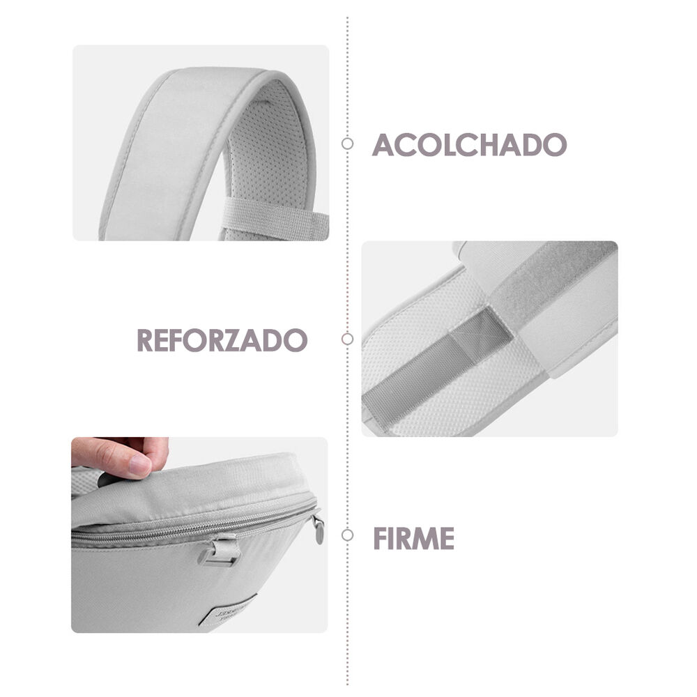 Portabebé Ergonómico Asiento Multifuncional 6 En 1 Gris image number 3.0