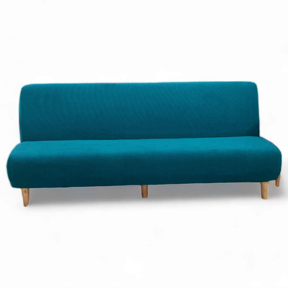  Funda Cubre Futon Cuadrille Tela Elasticada Color Turquesa image number 0.0
