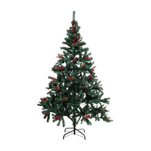 Árbol De Navidad Con Bayas y Piñas Casaideal Xmastree 150 Cm