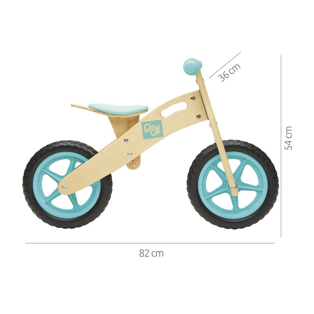 Bicicleta Infantil Madera Celeste Glowup image number 1.0