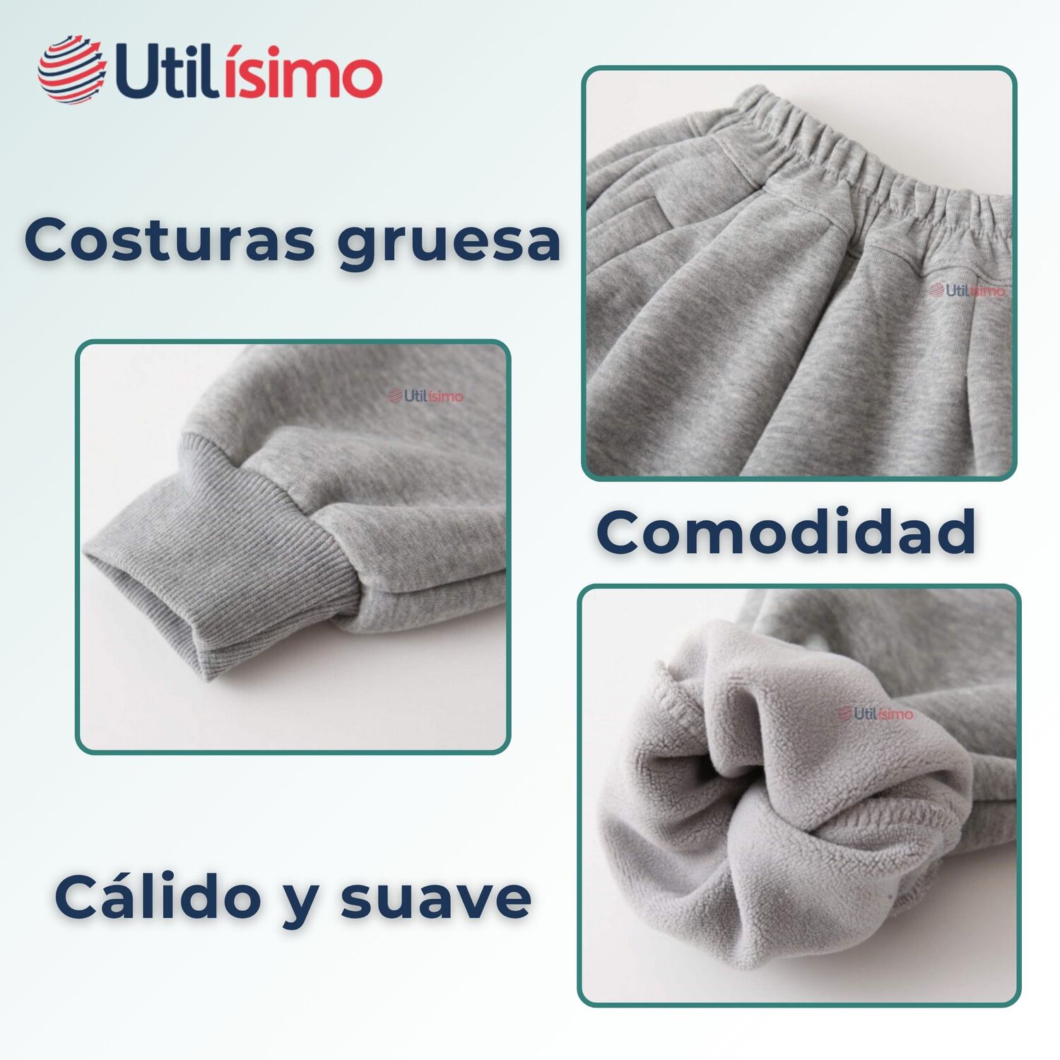 Buzo Beb&eacute; Ni&ntilde;o Forrado En Polar Gris Pantal&oacute;n image number 4.0