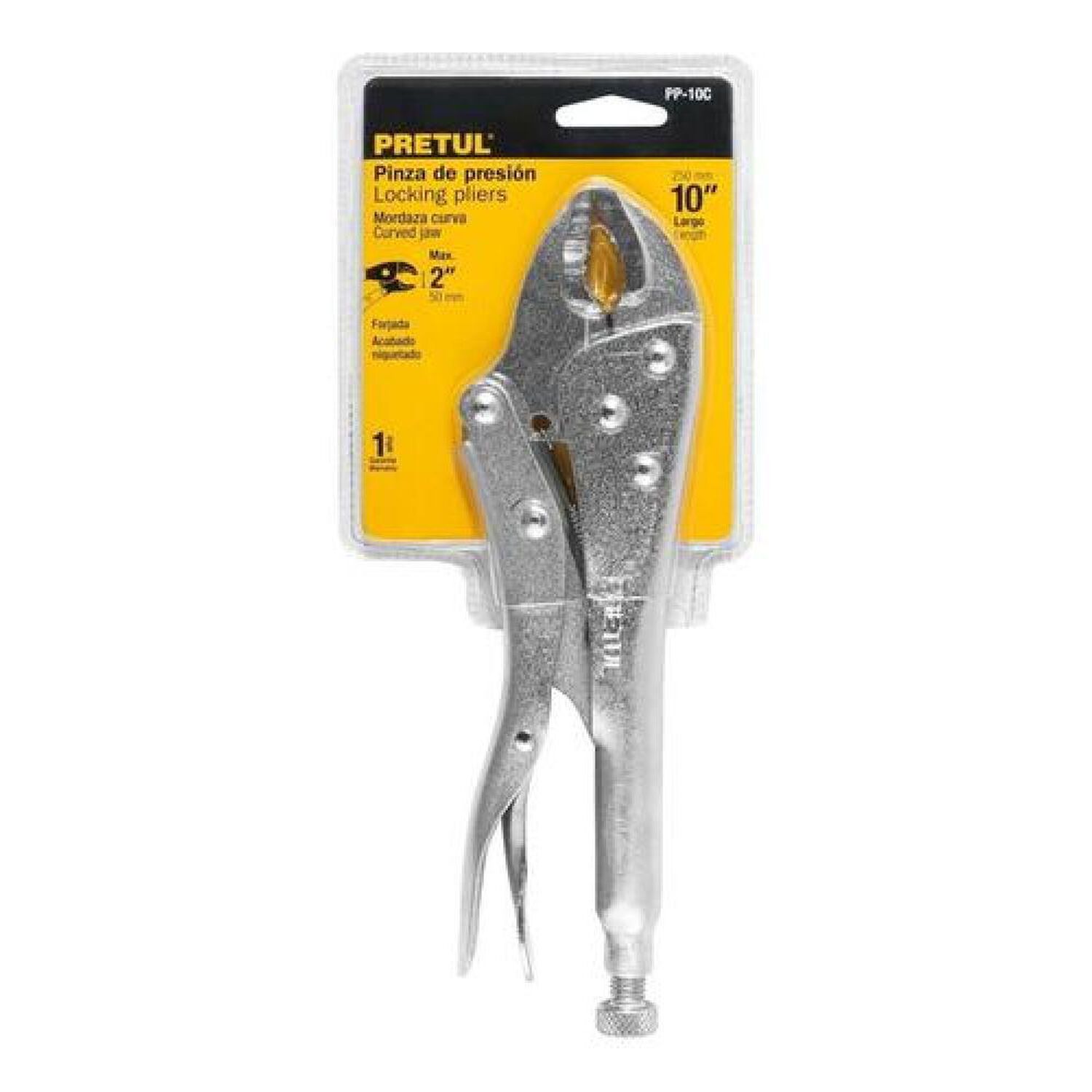 Alicate Caiman De Presion Curvo 10 Pretul Pp-10c image number 1.0