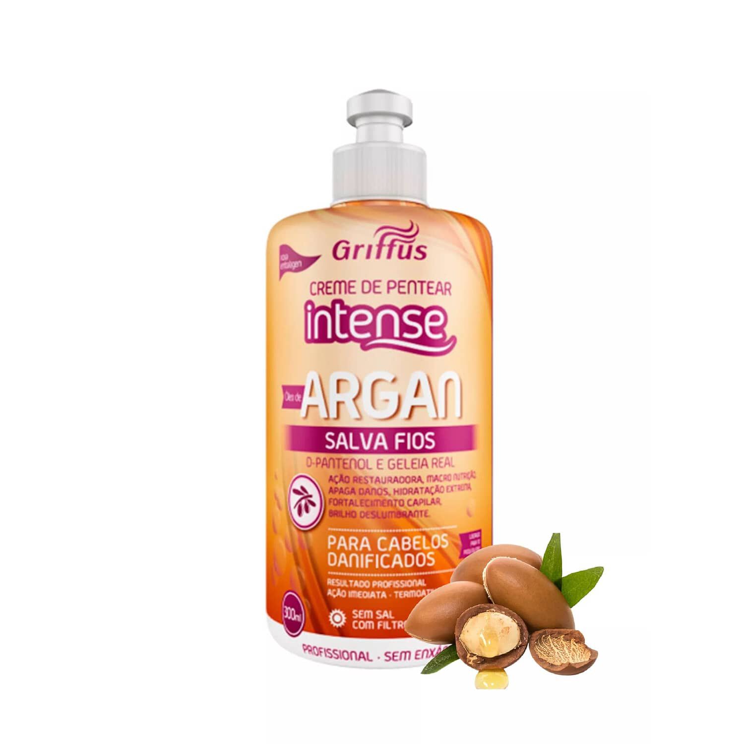 Crema Para Peinar Argan 300ml Griffus image number 1.0