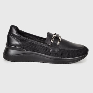 Mocasín Cuero Zullys Negro
