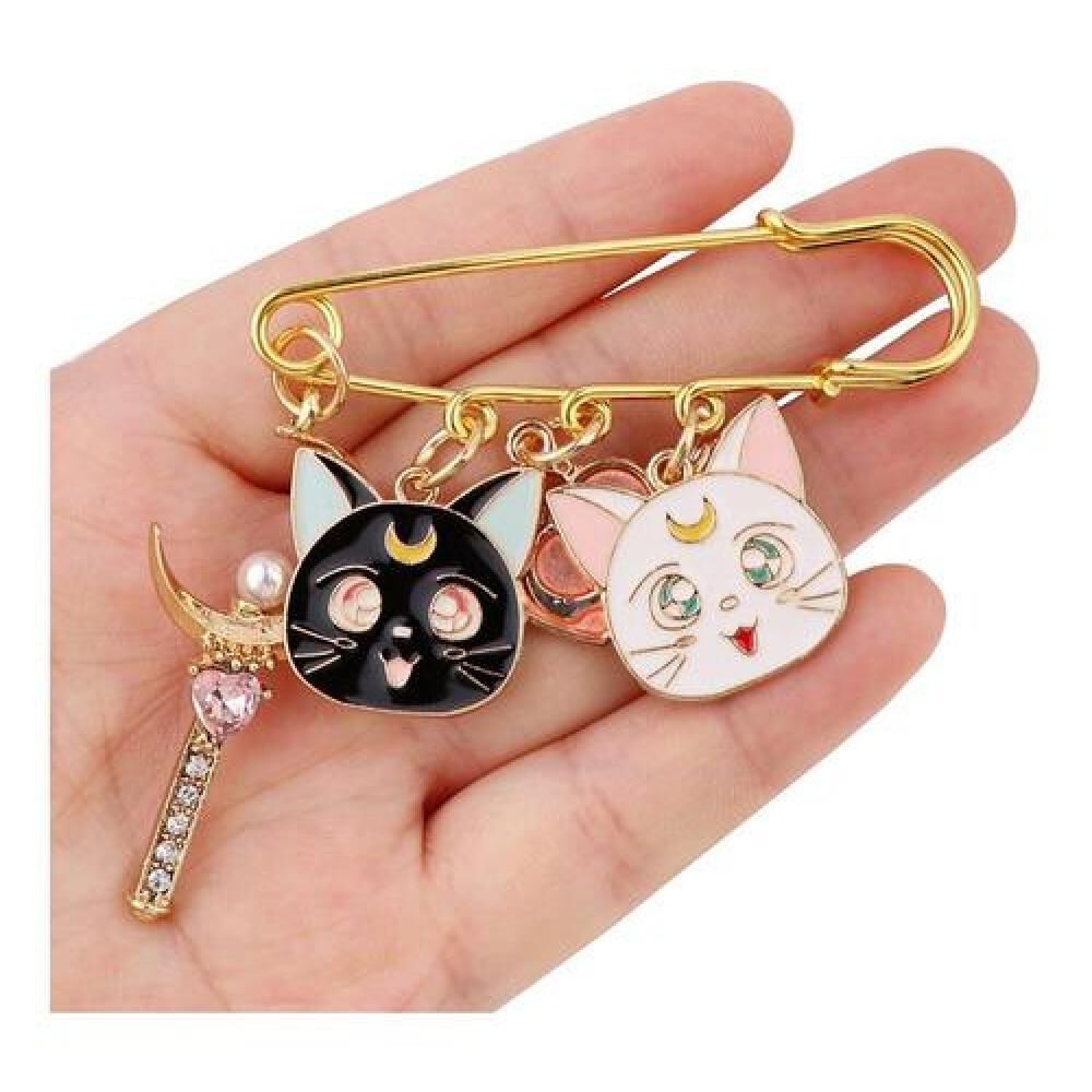 Pin Broche Vintage Dijes Sailor Moon Luna image number 2.0
