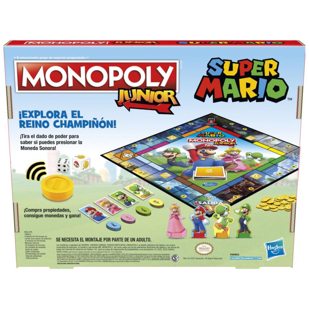 Juego De Mesa Monopoly Junior Super Mario image number 3.0
