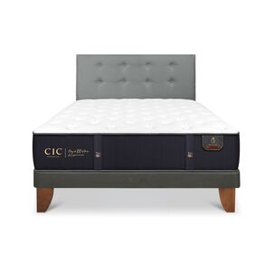 Cama Europea Cic Premium / Full / Base Normal + Respaldo