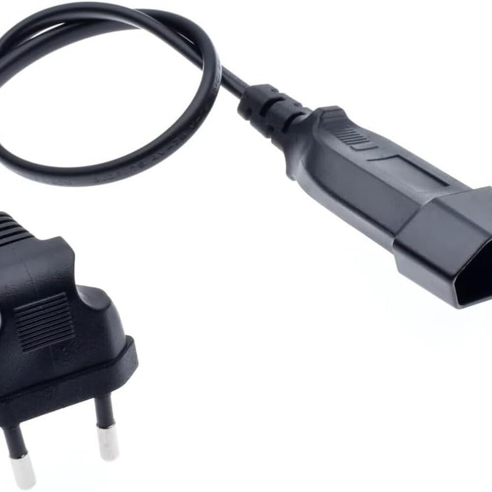 Cable De Extensión Europeo, Enchufe Macho A Hembra 90 Grados De 0.3 Mts image number 2.0