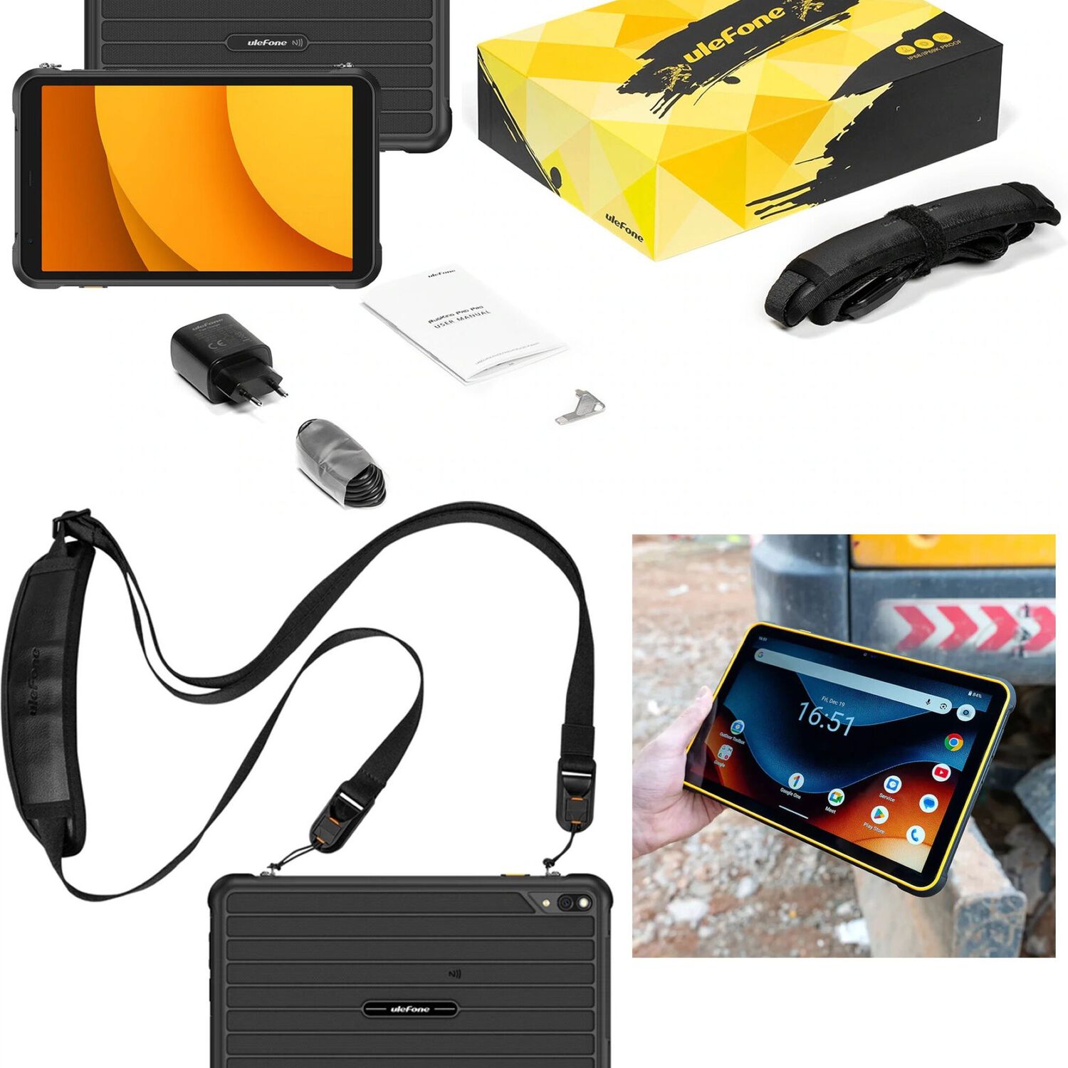 Tablet Rugged: Rugking Pad 2 Pro - 10 Pulg. 16gb, 4g, Linterna, Android 16, Correa image number 9.0