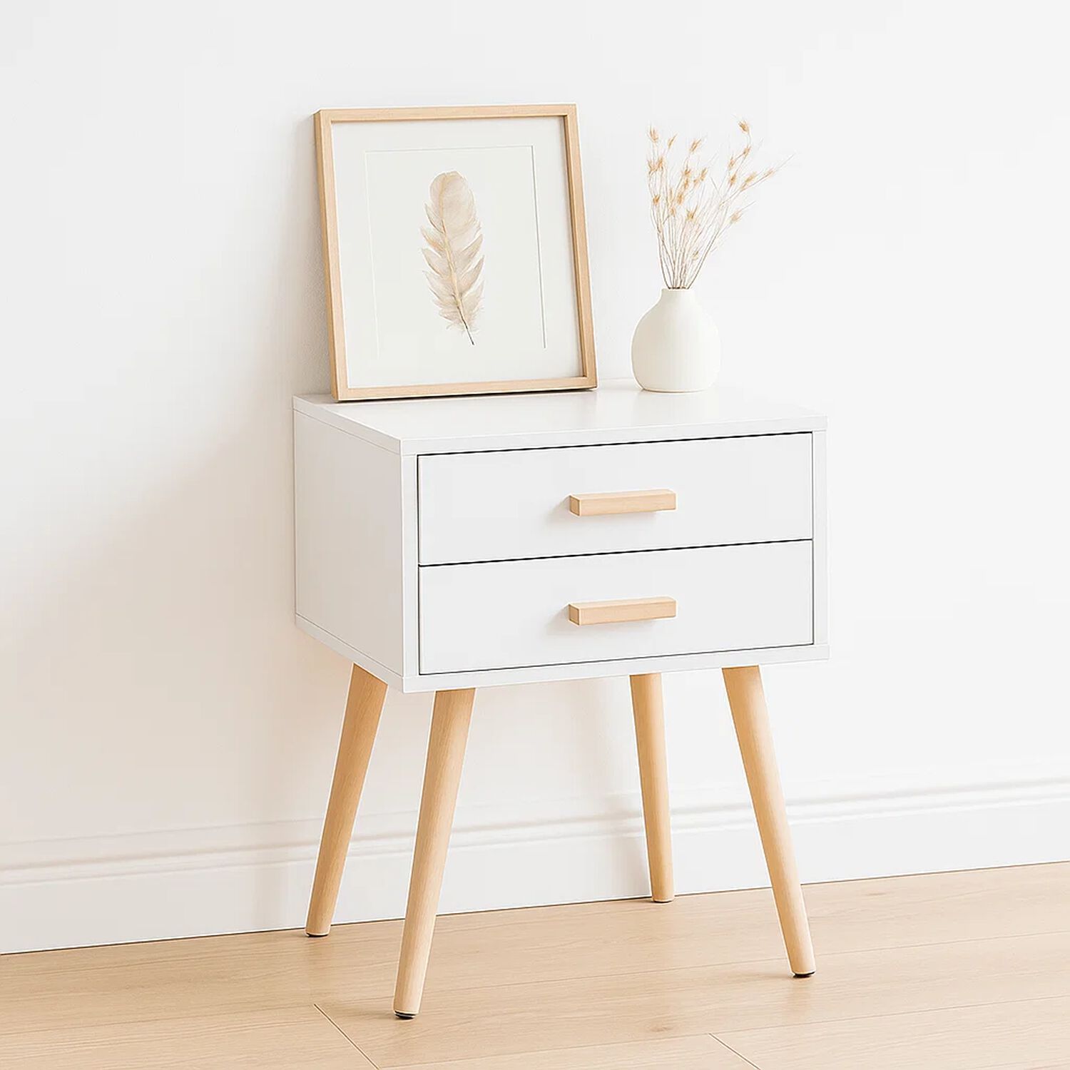 Velador Eames Doble 40x30x60 - Blanco image number 1.0