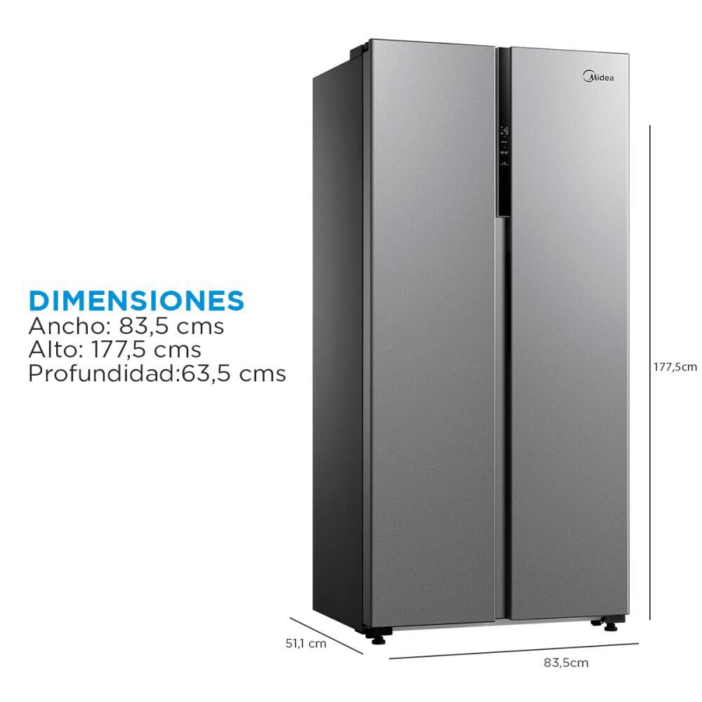 Refrigerador Side By Side Midea MDRS619FGE50 / No Frost / 442 Litros / A+ image number 3.0