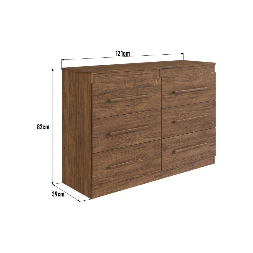 Cómoda Home Mobili Comoda 6 Cajones Arizona / 6 Cajones image number 4.0