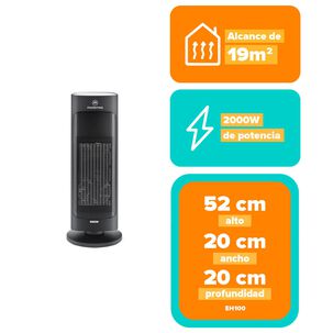 Estufa El&eacute;ctrica Mademsa 2000w Digital Oscilaci&oacute;n Eh100