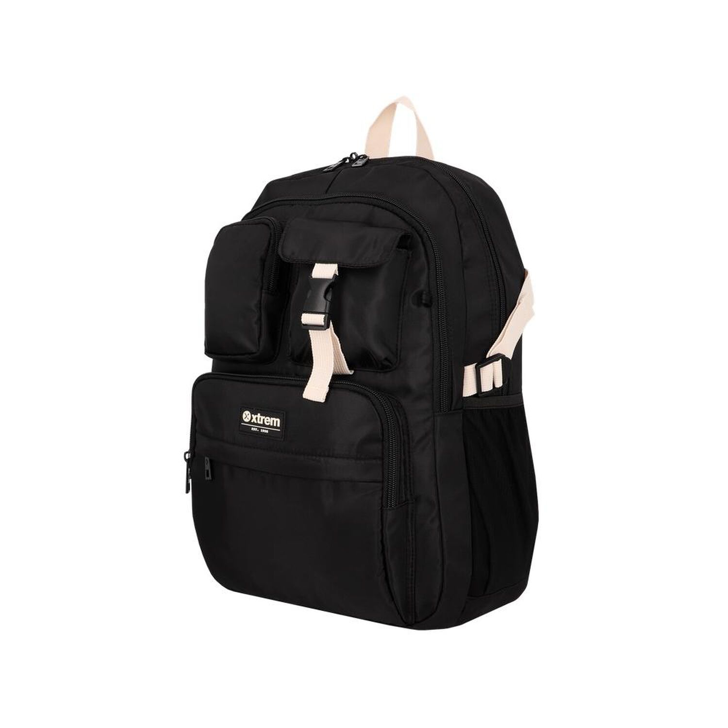 Mochila Notebook Xtrem Kira 6xt Negro/beige 15" image number 3.0