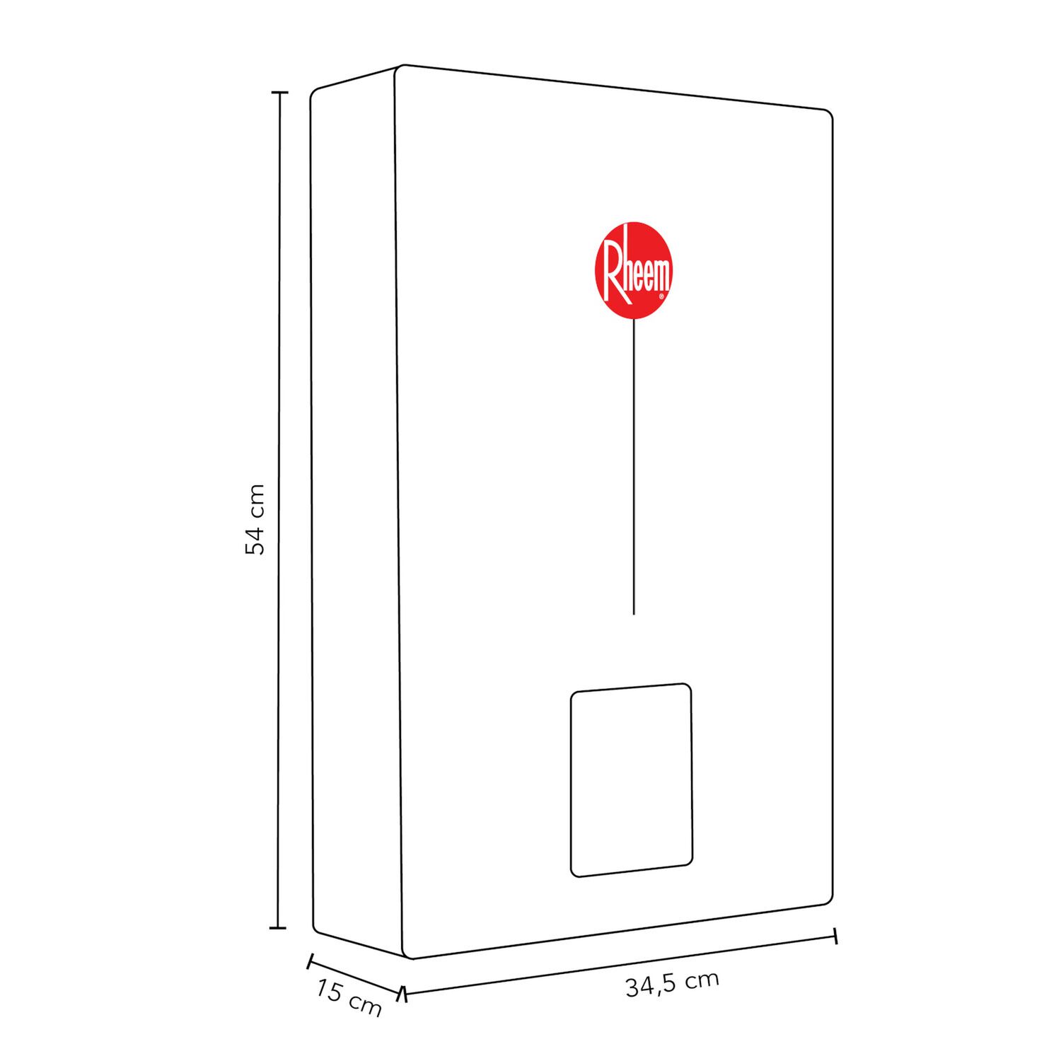 Pack Calefont Rheem 10l. T.forzado G.natural + Kit Ductos image number 13.0