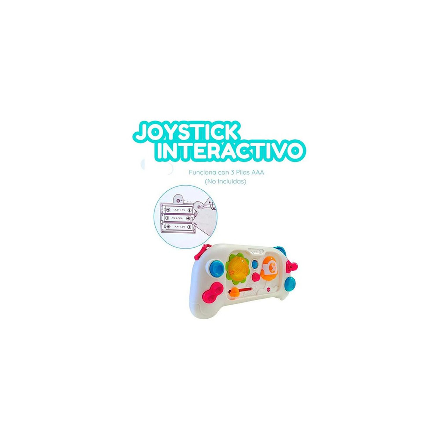 Control Juguete Interactivo Musical Bebe, Luz Y Sonido image number 2.0