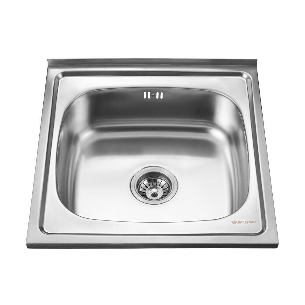 Lavaplatos Sobreponer 500 X 500 1 Cubeta Splendid Acero Inox image number 0.0