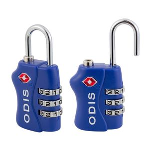 Pack Viajero: 2 Candados Odis Tsa Maleta Viaje - Azul
