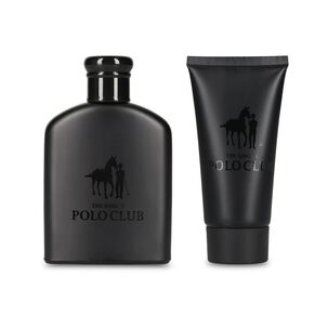 Estuche Varon Black The King's Polo Club / 100 Ml + 80 Ml / Eau De Toilette + Colonia + Body Lotion