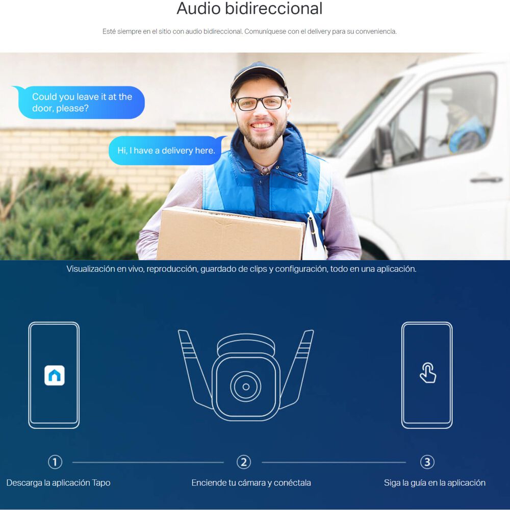 C&aacute;mara De Seguridad Wifi 2k Tp-link Tapo C320ws De Exterior image number 11.0