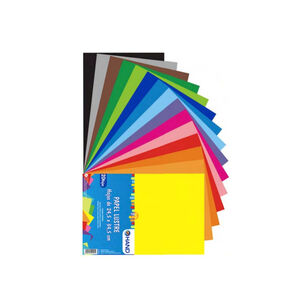 Pack 200 Hojas Papel Lustre 24x34cms Colores - Ps