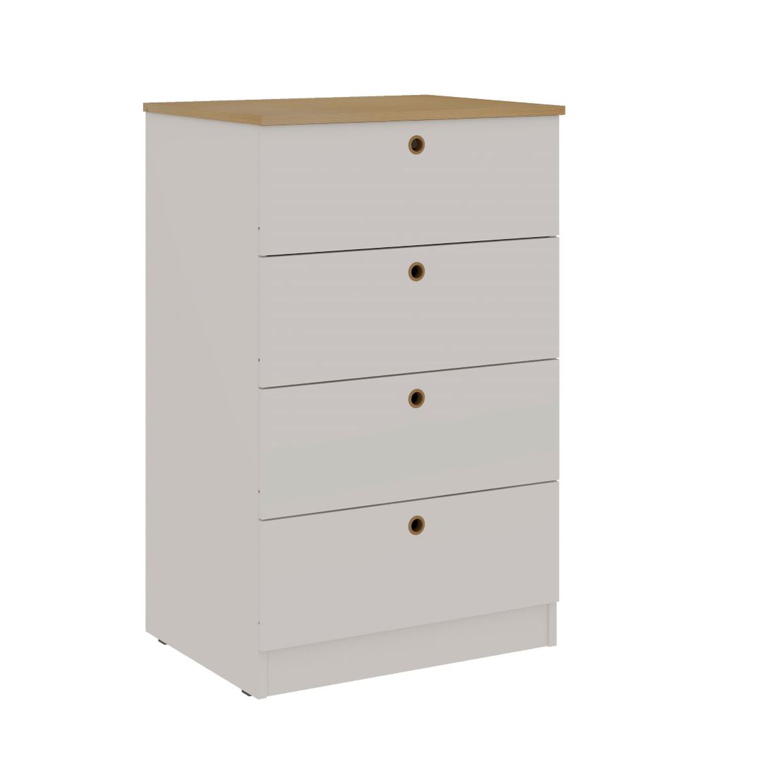 Comoda 4 Cajones Hazlo Tu Mismo Simm Blanco image number 0.0