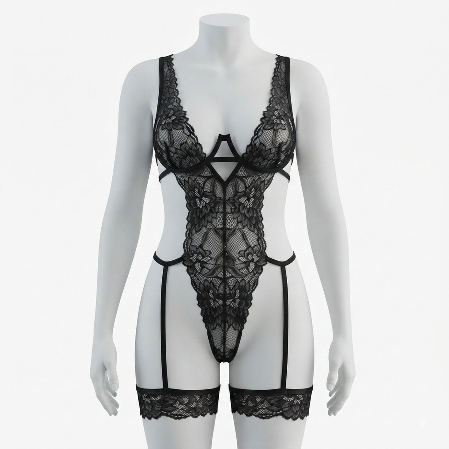 Lenceria Erotica De Encaje, Babydolls Entrepierna Abierta image number 0.0