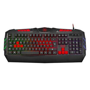 Teclado Gamer Maxell Kb-1200 Iluminado Usb Samurai Rgb