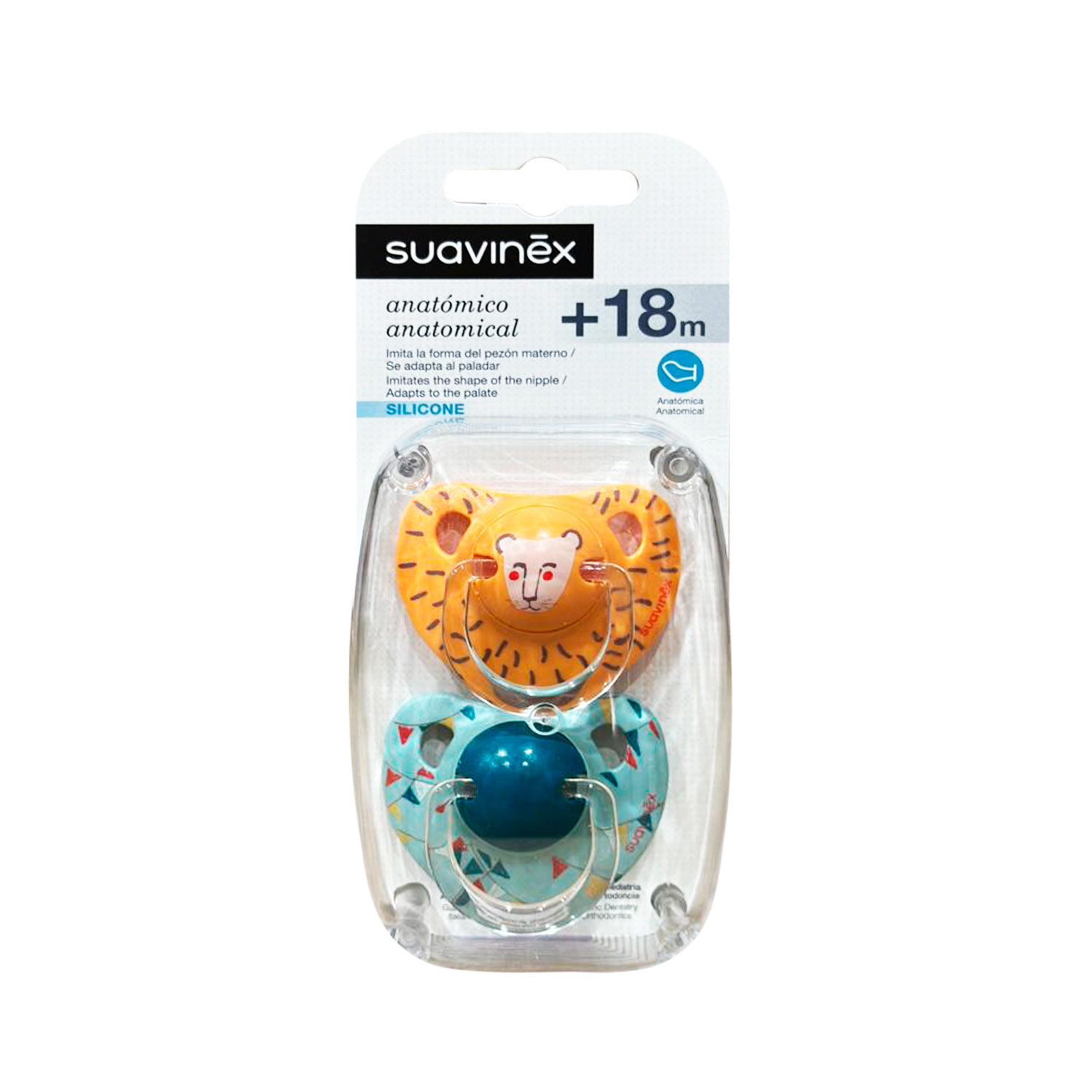 Chupete Anatomico Silicona +18m 2uni Leon image number 0.0